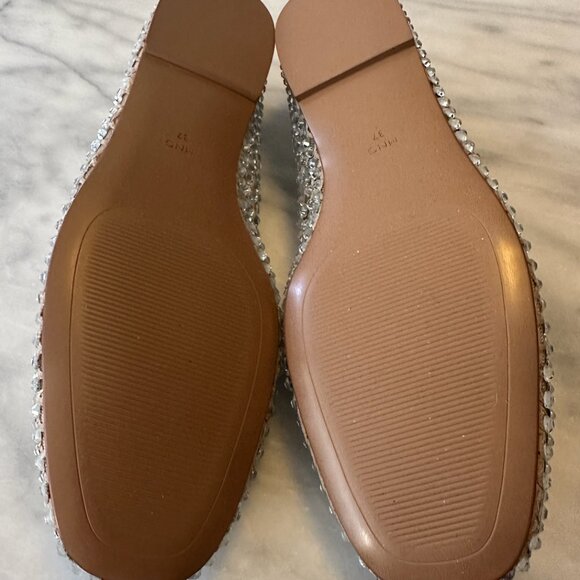 Never worn Mango rhinestone ballet flats size 7 - Picture 8 of 9